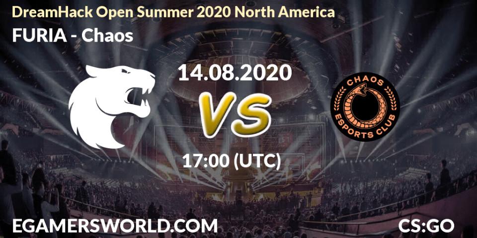 FURIA - Chaos: Maç tahminleri. 14.08.2020 at 17:00, Counter-Strike (CS2), DreamHack Open Summer 2020 North America