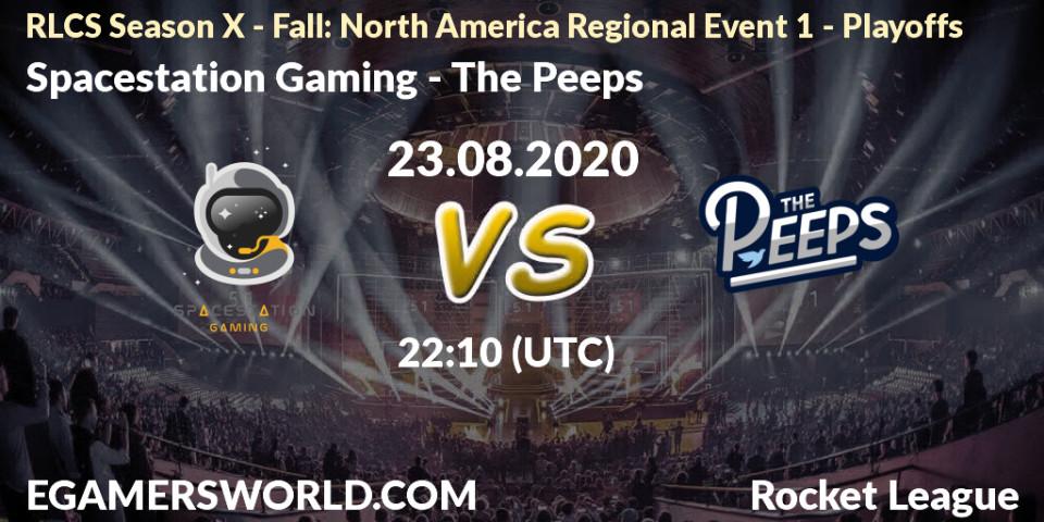 Spacestation Gaming - The Peeps: Maç tahminleri. 23.08.2020 at 22:10, Rocket League, RLCS Season X - Fall: North America Regional Event 1 - Playoffs
