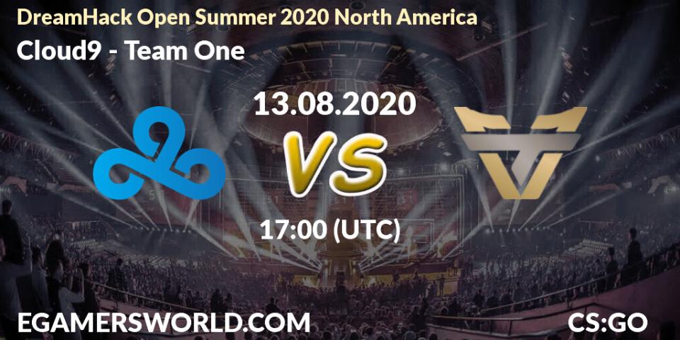 Cloud9 - Team One: Maç tahminleri. 13.08.2020 at 17:00, Counter-Strike (CS2), DreamHack Open Summer 2020 North America