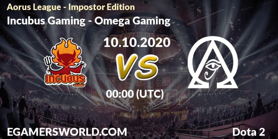 Incubus Gaming - Omega Gaming: Maç tahminleri. 10.10.2020 at 00:20, Dota 2, Aorus League - Impostor Edition