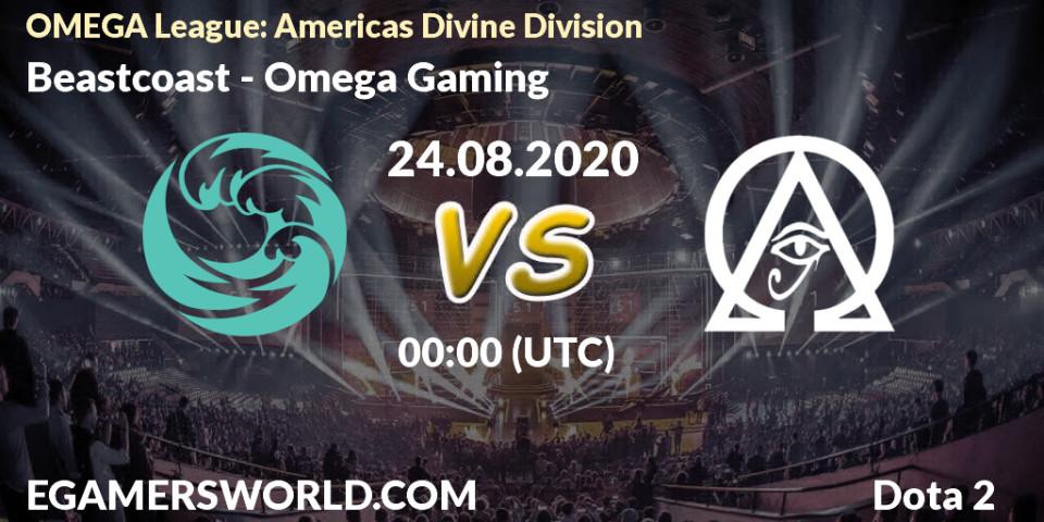 Beastcoast - Omega Gaming: Maç tahminleri. 23.08.2020 at 23:04, Dota 2, OMEGA League: Americas Divine Division