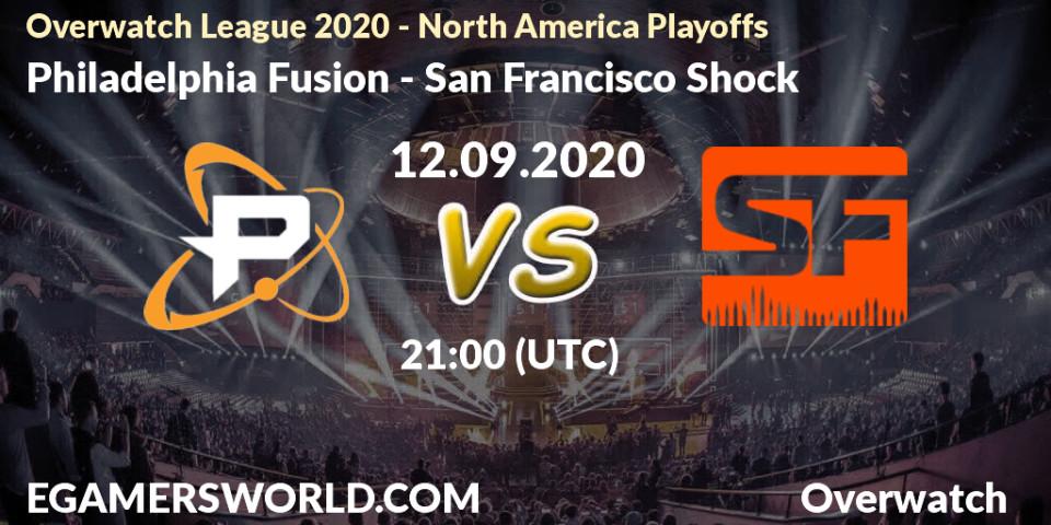 Philadelphia Fusion - San Francisco Shock: Maç tahminleri. 12.09.20, Overwatch, Overwatch League 2020 - North America Playoffs