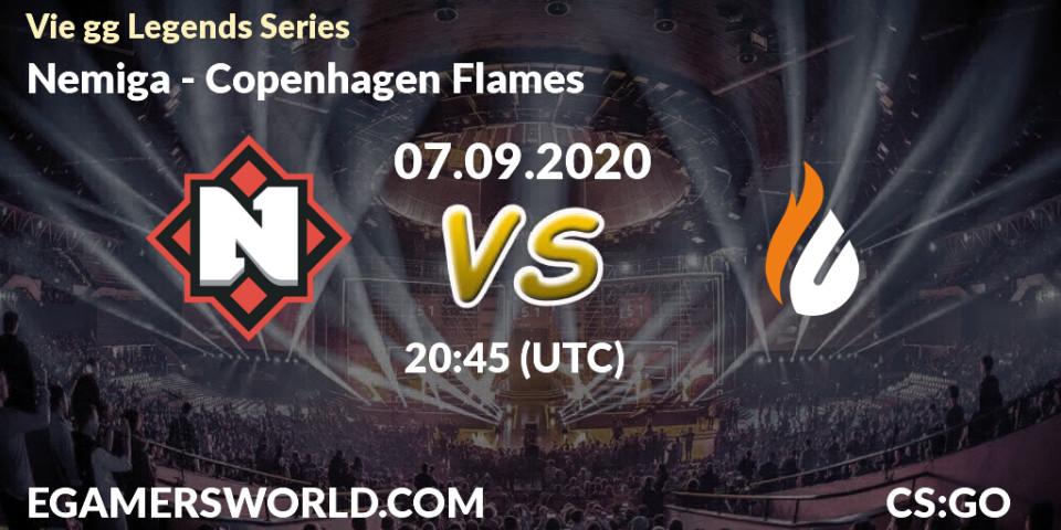 Nemiga - Copenhagen Flames: Maç tahminleri. 07.09.2020 at 20:45, Counter-Strike (CS2), Vie gg Legends Series