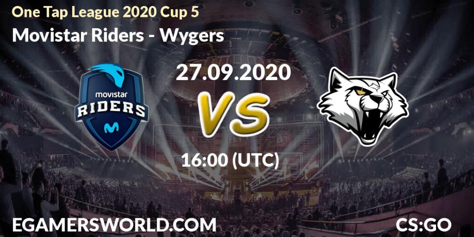Movistar Riders - Wygers: Maç tahminleri. 27.09.2020 at 16:00, Counter-Strike (CS2), One Tap League 2020 Cup 5