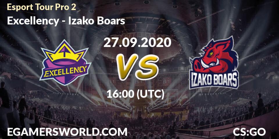 Excellency - Izako Boars: Maç tahminleri. 27.09.2020 at 16:05, Counter-Strike (CS2), Esport Tour Pro 2