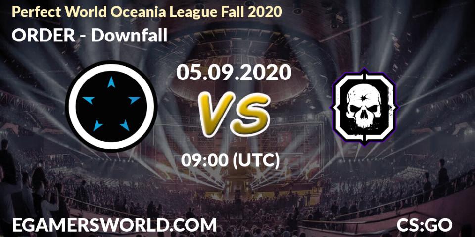 ORDER - Downfall: Maç tahminleri. 05.09.2020 at 08:15, Counter-Strike (CS2), Perfect World Oceania League Fall 2020