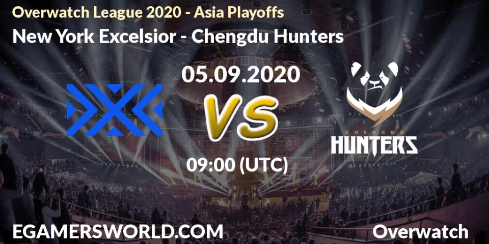 New York Excelsior - Chengdu Hunters: Maç tahminleri. 05.09.2020 at 09:00, Overwatch, Overwatch League 2020 - Asia Playoffs
