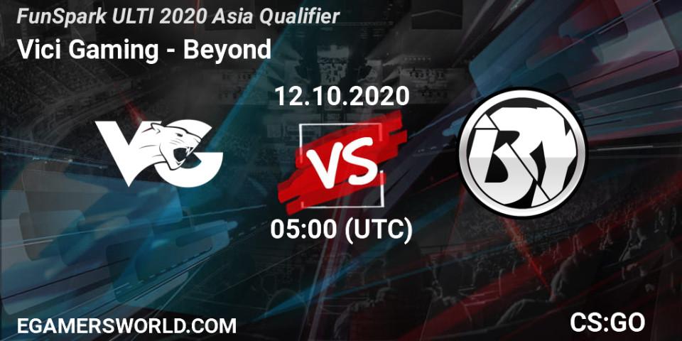 Vici Gaming - Beyond: Maç tahminleri. 12.10.20, CS2 (CS:GO), FunSpark ULTI 2020 Asia Qualifier
