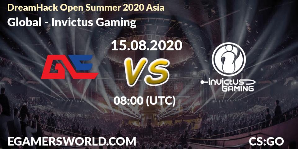 Global - Invictus Gaming: Maç tahminleri. 15.08.20, CS2 (CS:GO), DreamHack Open Summer 2020 Asia