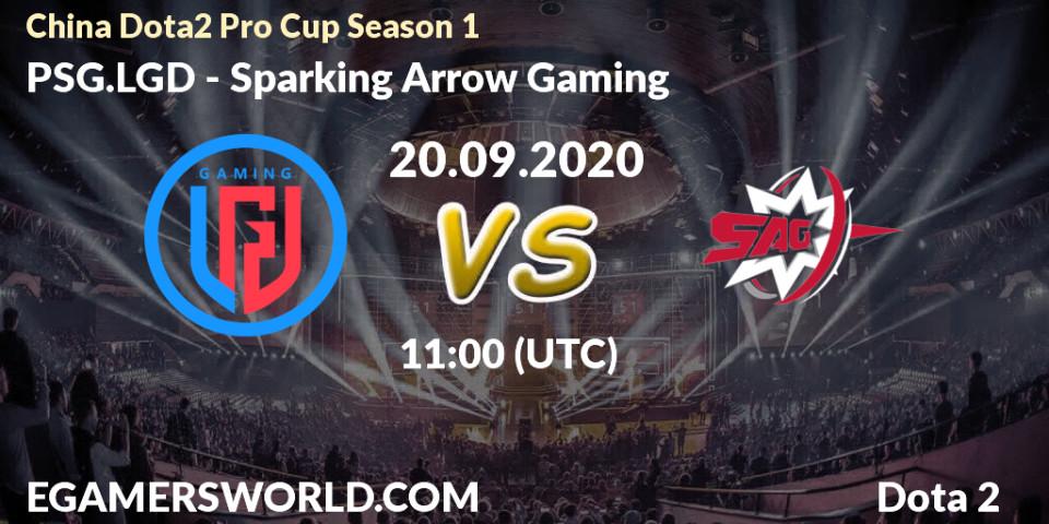 PSG.LGD - Sparking Arrow Gaming: Maç tahminleri. 20.09.2020 at 12:07, Dota 2, China Dota2 Pro Cup Season 1