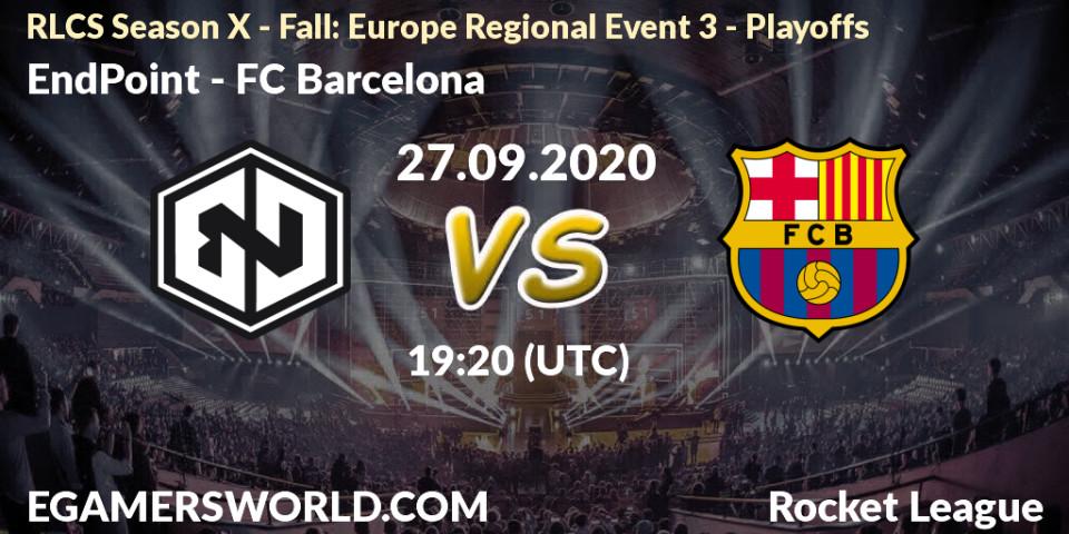 EndPoint - FC Barcelona: Maç tahminleri. 27.09.2020 at 18:45, Rocket League, RLCS Season X - Fall: Europe Regional Event 3 - Playoffs