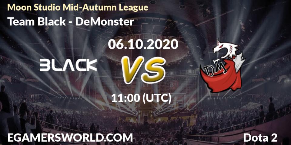 Team Black - DeMonster: Maç tahminleri. 06.10.2020 at 11:12, Dota 2, Moon Studio Mid-Autumn League