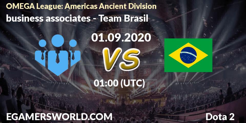 business associates - Team Brasil: Maç tahminleri. 01.09.2020 at 00:22, Dota 2, OMEGA League: Americas Ancient Division