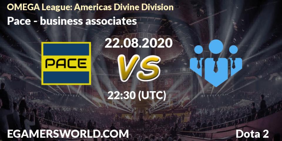 Pace - business associates: Maç tahminleri. 22.08.2020 at 22:35, Dota 2, OMEGA League: Americas Divine Division