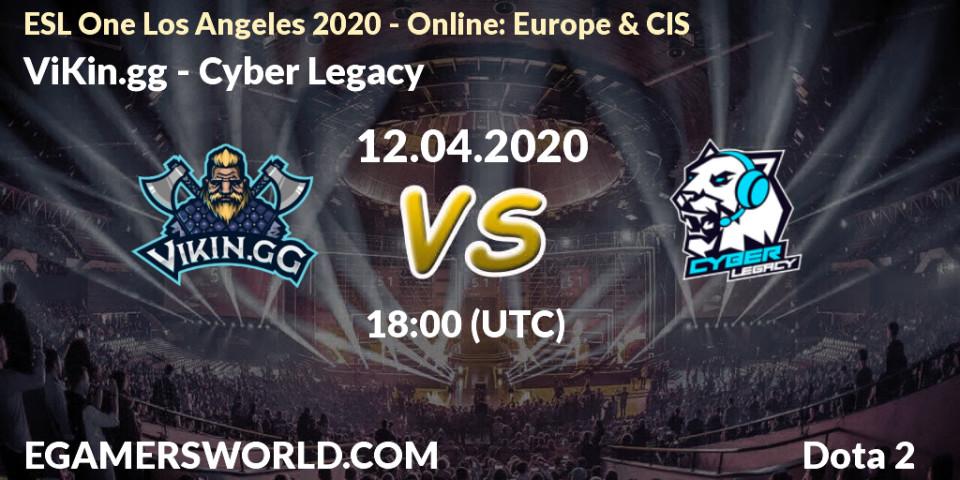 ViKin.gg - Cyber Legacy: Maç tahminleri. 12.04.2020 at 16:31, Dota 2, ESL One Los Angeles 2020 - Online: Europe & CIS