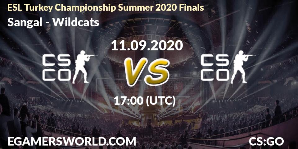 Sangal - Wildcats: Maç tahminleri. 11.09.2020 at 17:00, Counter-Strike (CS2), ESL Turkey Championship Summer 2020 Finals