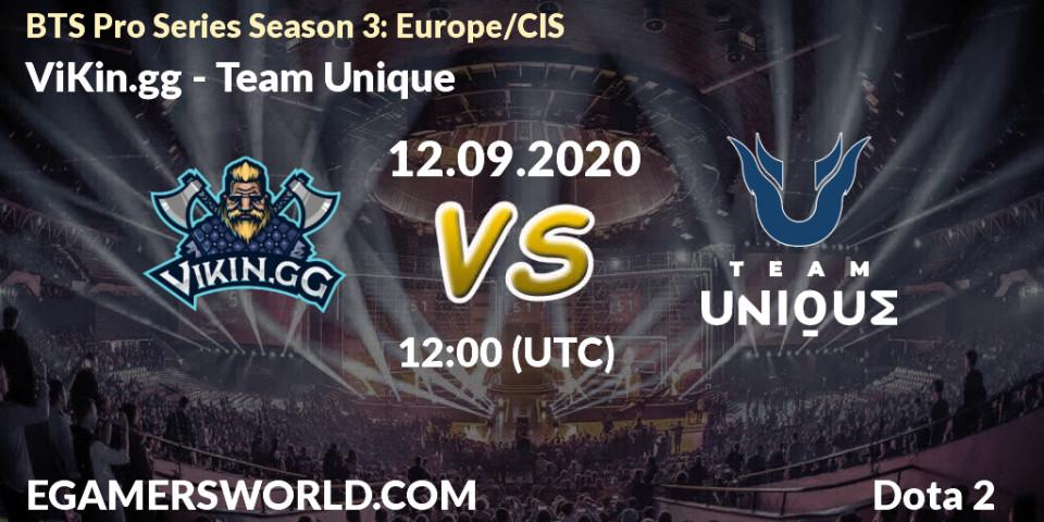 ViKin.gg - Team Unique: Maç tahminleri. 12.09.2020 at 11:59, Dota 2, BTS Pro Series Season 3: Europe/CIS