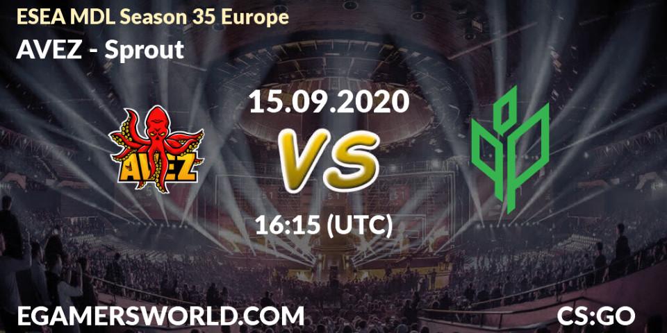 AVEZ - Sprout: Maç tahminleri. 15.09.2020 at 16:15, Counter-Strike (CS2), ESEA MDL Season 35 Europe