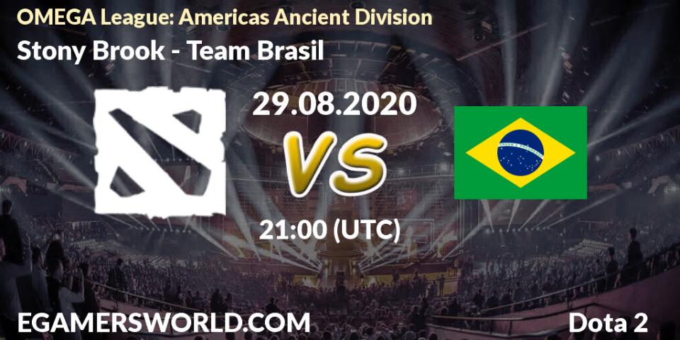 Stony Brook - Team Brasil: Maç tahminleri. 28.08.2020 at 21:06, Dota 2, OMEGA League: Americas Ancient Division