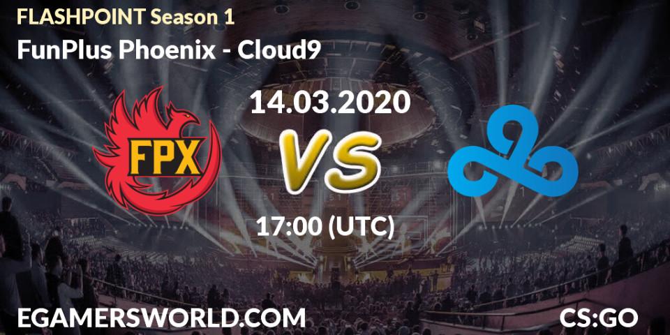 FunPlus Phoenix - Cloud9: Maç tahminleri. 15.03.2020 at 22:00, Counter-Strike (CS2), FLASHPOINT Season 1