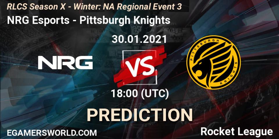 NRG Esports - Pittsburgh Knights: Maç tahminleri. 30.01.2021 at 18:00, Rocket League, RLCS Season X - Winter: NA Regional Event 3