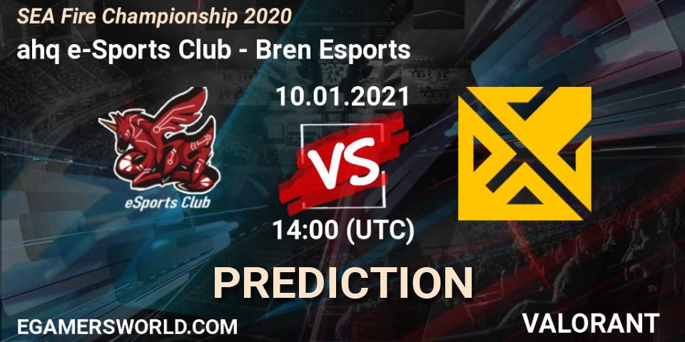ahq e-Sports Club - Bren Esports: Maç tahminleri. 10.01.2021 at 14:00, VALORANT, SEA Fire Championship 2020