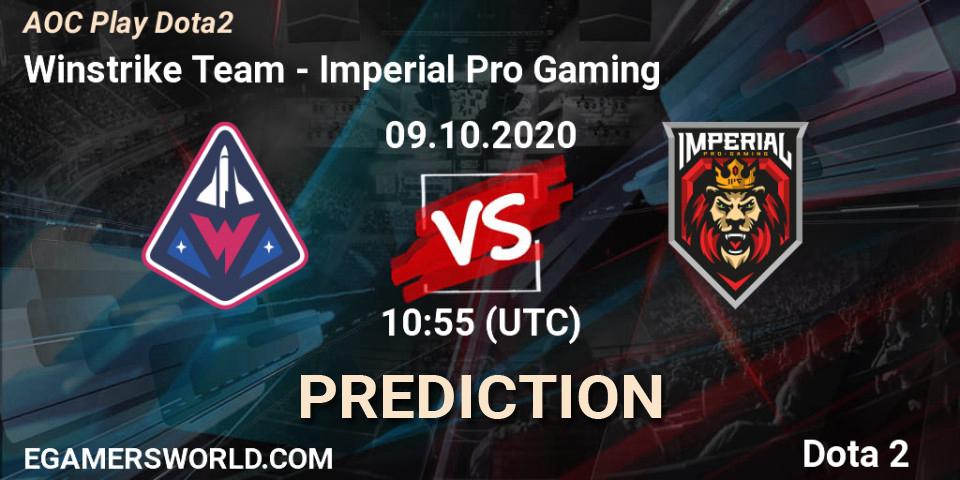 Winstrike Team - Imperial Pro Gaming: Maç tahminleri. 09.10.2020 at 11:01, Dota 2, AOC Play Dota2