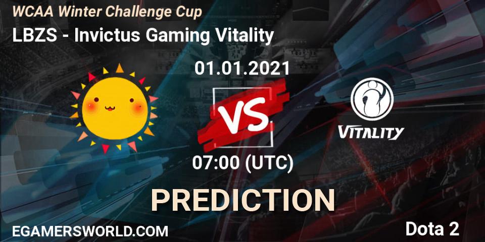 LBZS - Invictus Gaming Vitality: Maç tahminleri. 01.01.2021 at 08:04, Dota 2, WCAA Winter Challenge Cup