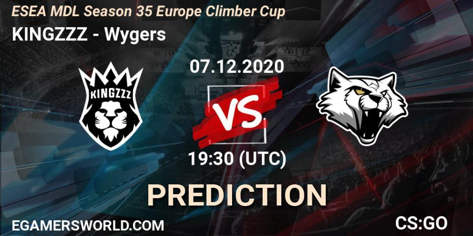 KINGZZZ - Wygers: Maç tahminleri. 07.12.2020 at 19:30, Counter-Strike (CS2), ESEA MDL Season 35 Europe Climber Cup