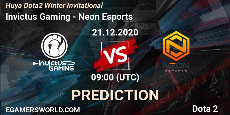 Invictus Gaming - Neon Esports: Maç tahminleri. 21.12.2020 at 09:24, Dota 2, Huya Dota2 Winter Invitational