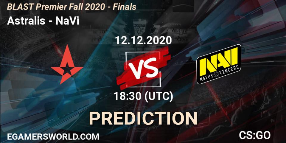 Astralis - NaVi: Maç tahminleri. 12.12.2020 at 18:45, Counter-Strike (CS2), BLAST Premier Fall 2020 - Finals