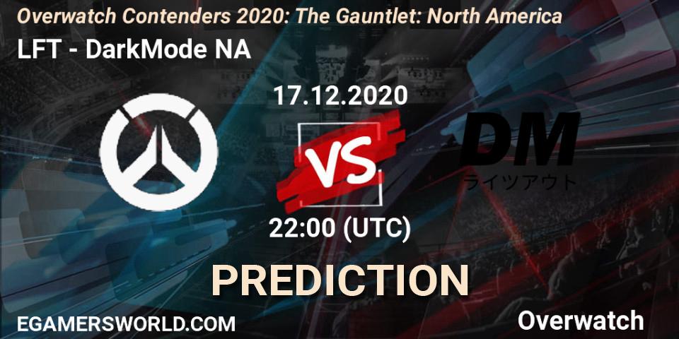 LFT - DarkMode NA: Maç tahminleri. 17.12.2020 at 22:00, Overwatch, Overwatch Contenders 2020: The Gauntlet: North America