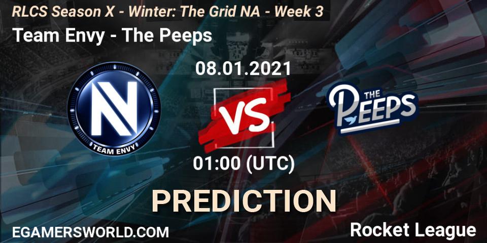 Team Envy - The Peeps: Maç tahminleri. 15.01.2021 at 01:00, Rocket League, RLCS Season X - Winter: The Grid NA - Week 3