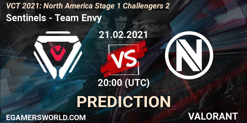 Sentinels - Team Envy: Maç tahminleri. 21.02.2021 at 20:00, VALORANT, VCT 2021: North America Stage 1 Challengers 2