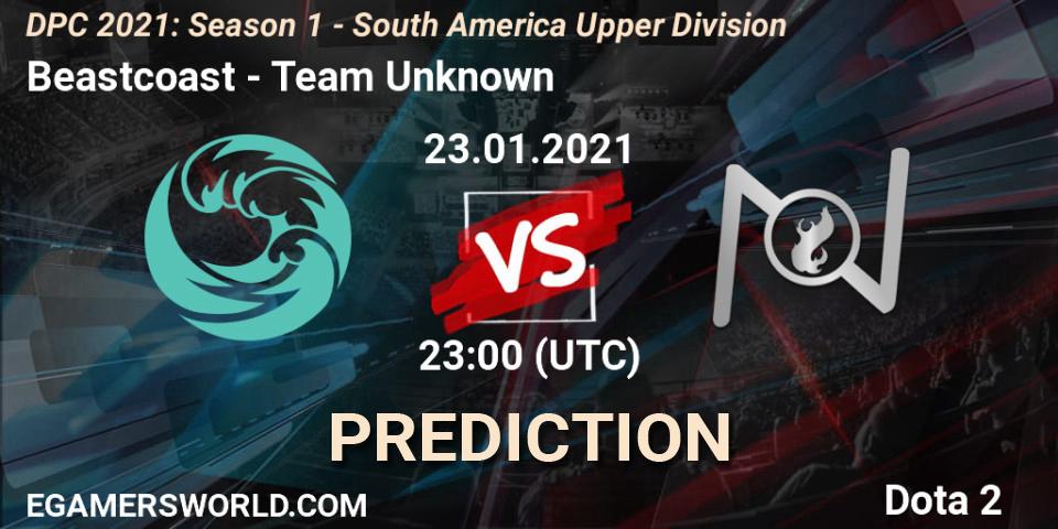Beastcoast - Team Unknown: Maç tahminleri. 23.01.2021 at 23:00, Dota 2, DPC 2021: Season 1 - South America Upper Division