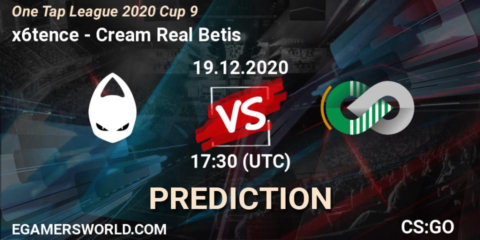 x6tence - Cream Real Betis: Maç tahminleri. 19.12.20, CS2 (CS:GO), One Tap League 2020 Cup 9
