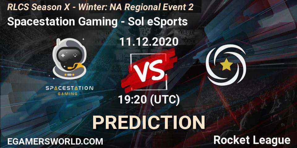 Spacestation Gaming - Sol eSports: Maç tahminleri. 11.12.2020 at 19:20, Rocket League, RLCS Season X - Winter: NA Regional Event 2