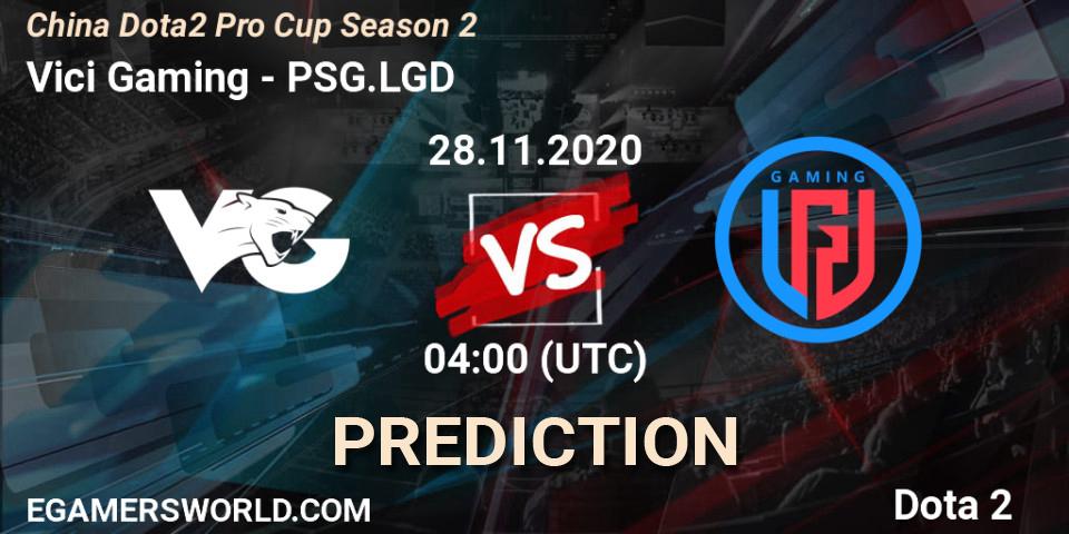 Vici Gaming - PSG.LGD: Maç tahminleri. 28.11.2020 at 04:27, Dota 2, China Dota2 Pro Cup Season 2