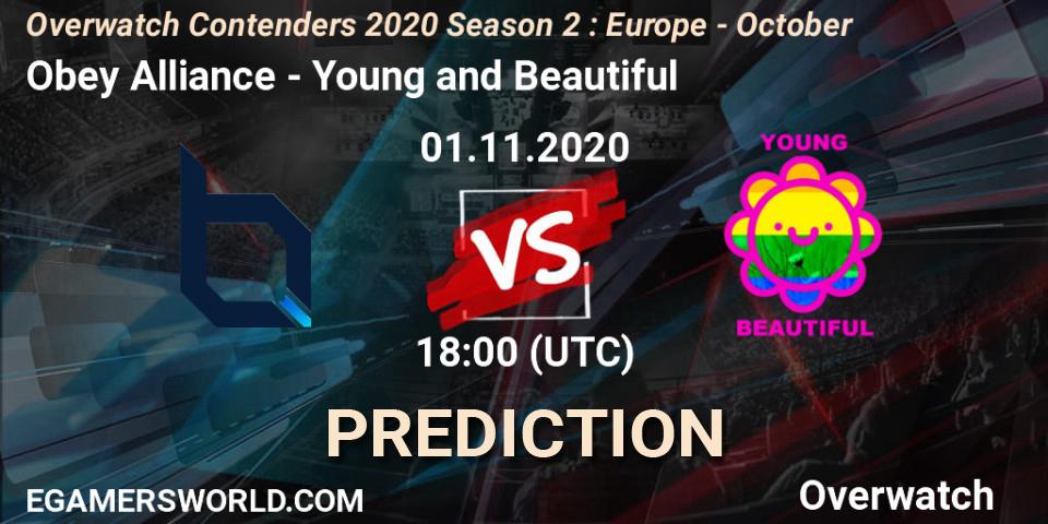 Obey Alliance - Young and Beautiful: Maç tahminleri. 01.11.2020 at 19:00, Overwatch, Overwatch Contenders 2020 Season 2: Europe - October