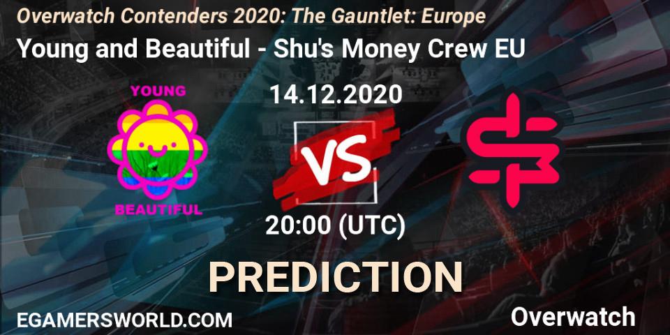 Young and Beautiful - Shu's Money Crew EU: Maç tahminleri. 14.12.2020 at 20:00, Overwatch, Overwatch Contenders 2020: The Gauntlet: Europe