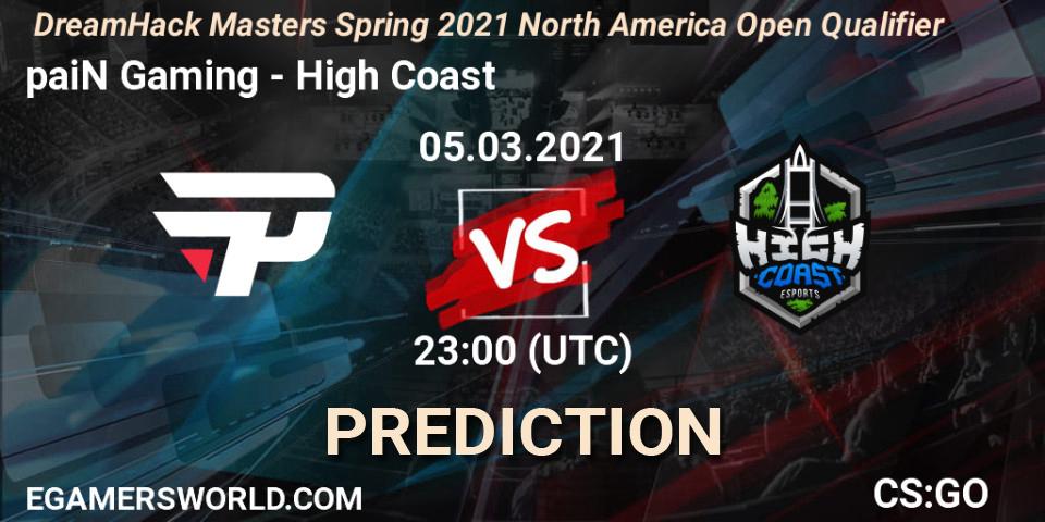 Recon 5 - High Coast: Maç tahminleri. 05.03.2021 at 23:00, Counter-Strike (CS2), DreamHack Masters Spring 2021 North America Open Qualifier