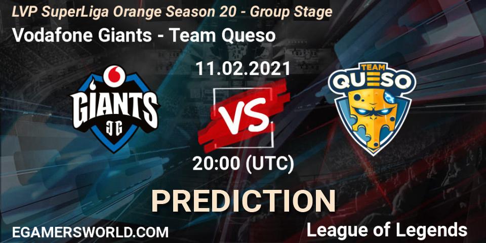 Vodafone Giants - Team Queso: Maç tahminleri. 11.02.2021 at 20:00, LoL, LVP SuperLiga Orange Season 20 - Group Stage