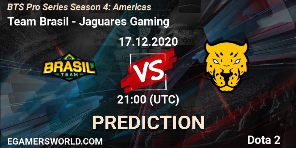 Team Brasil - Jaguares Gaming: Maç tahminleri. 17.12.2020 at 21:00, Dota 2, BTS Pro Series Season 4: Americas