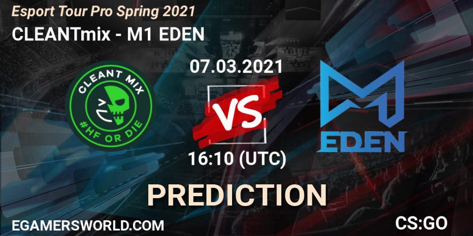 CLEANTmix - M1 EDEN: Maç tahminleri. 07.03.2021 at 16:30, Counter-Strike (CS2), Esport Tour Pro Spring 2021
