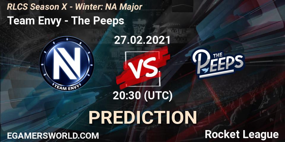 Team Envy - The Peeps: Maç tahminleri. 27.02.21, Rocket League, RLCS Season X - Winter: NA Major