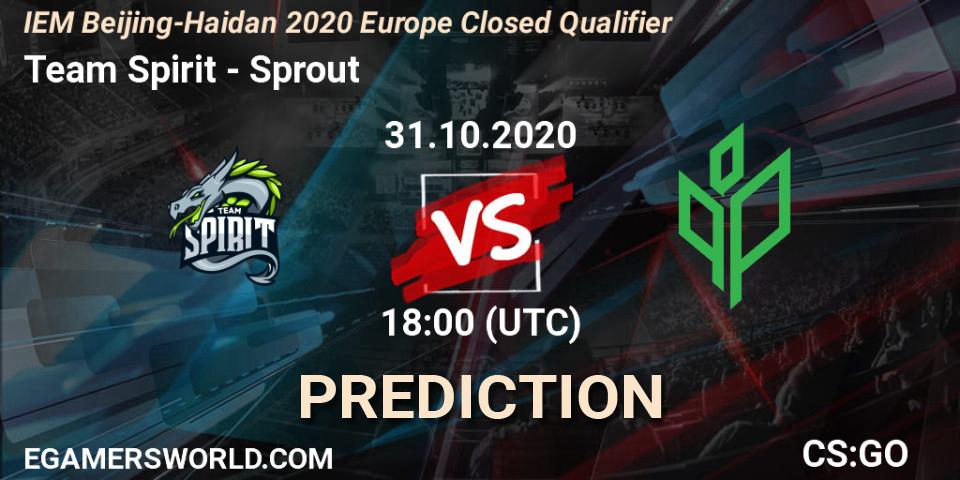 Team Spirit - Sprout: Maç tahminleri. 31.10.2020 at 18:20, Counter-Strike (CS2), IEM Beijing-Haidian 2020 Europe Closed Qualifier