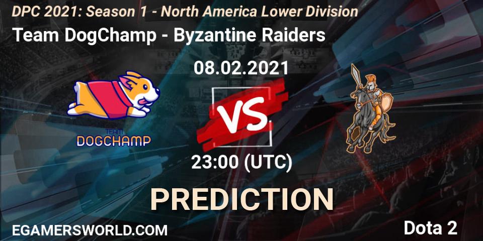 Team DogChamp - Byzantine Raiders: Maç tahminleri. 08.02.2021 at 23:05, Dota 2, DPC 2021: Season 1 - North America Lower Division