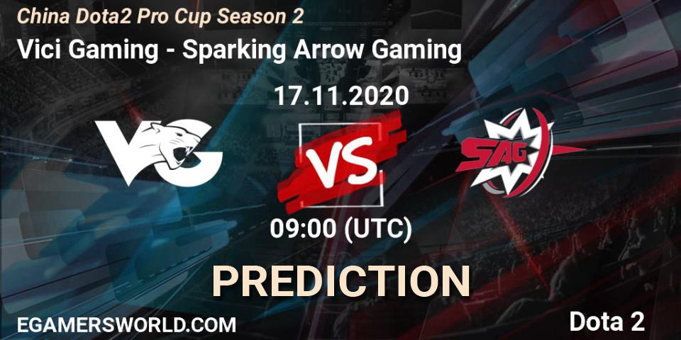 Vici Gaming - Sparking Arrow Gaming: Maç tahminleri. 17.11.2020 at 08:54, Dota 2, China Dota2 Pro Cup Season 2