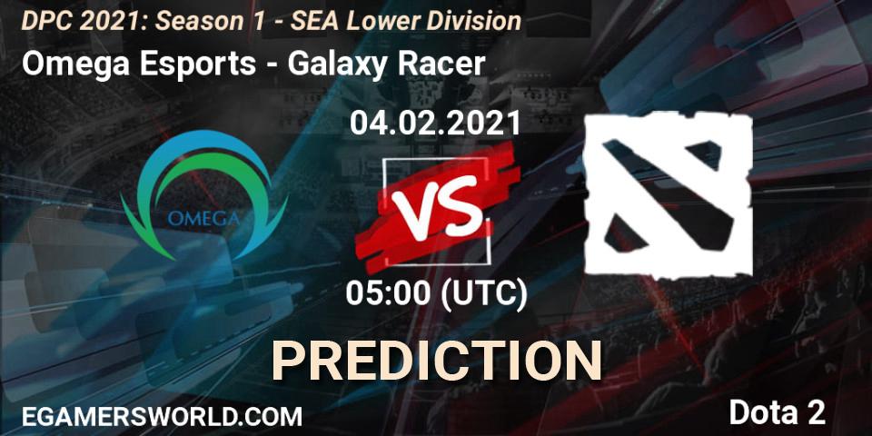Omega Esports - Galaxy Racer: Maç tahminleri. 04.02.2021 at 05:03, Dota 2, DPC 2021: Season 1 - SEA Lower Division