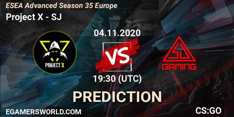 Project X - SJ: Maç tahminleri. 04.11.2020 at 14:30, Counter-Strike (CS2), ESEA Advanced Season 35 Europe